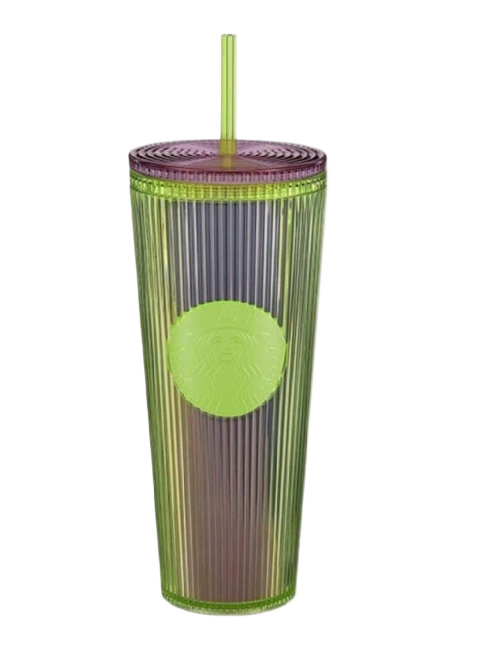 Starbucks 2025 Green Apple Cold Cup Pleated Venti 24 oz Tumbler NWT - Picture 2 of 6